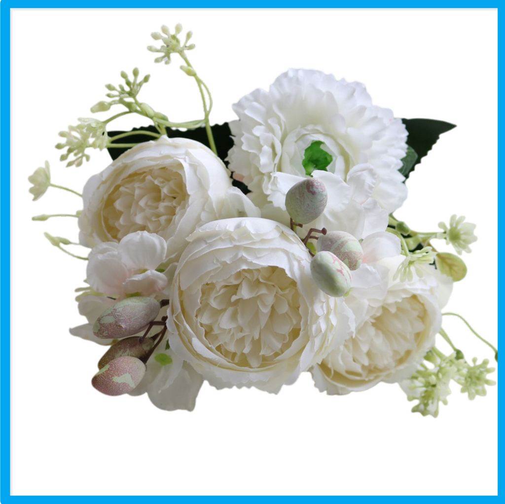 Peonías artificiales de 12" para bodas y eventos