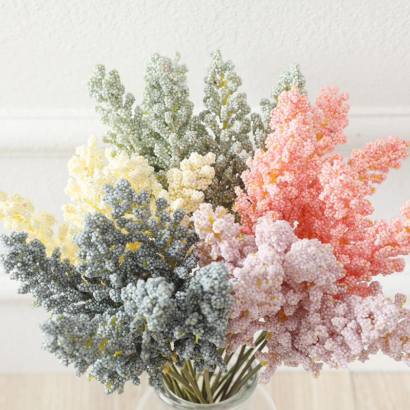 Flores artificiales de 12" para bodas y eventos - Verde
