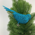 Adorno festivo artificial de 6" para decoración navideña - Azul