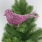 Adorno festivo artificial de 6" para decoración navideña - Rosa