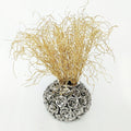 Arbusto artificial de 17" para decoración navideña - Plateado