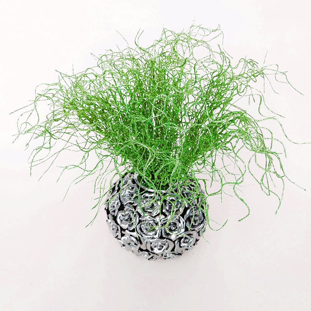 Arbusto artificial de 17" para decoración navideña - Negro