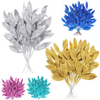 Flores de Pascua artificiales de 13" x 5" para bodas y eventos - Dorado