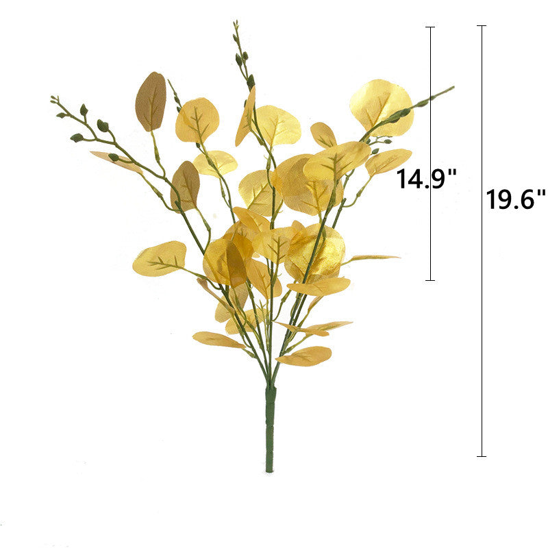 Hojas de palmera artificiales con resistencia a los rayos UV para jardín, balcón y terraza - Eucalyptus garland