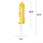 Hojas de palmera artificiales con resistencia a los rayos UV para jardín, balcón y terraza - Maple