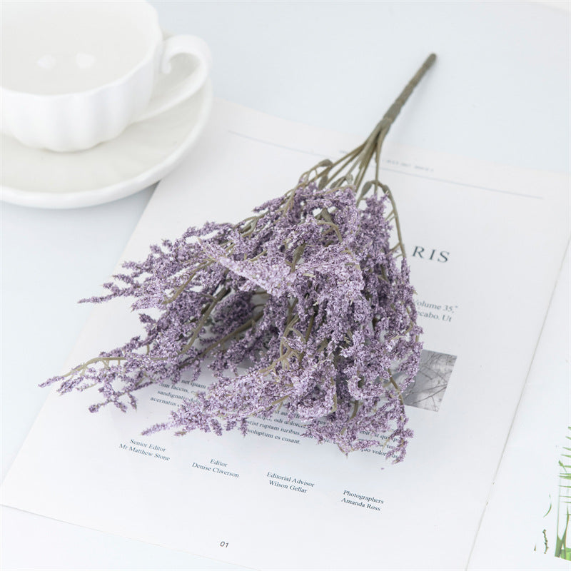 Lavanda artificial de 13" para bodas y eventos - Amarillo