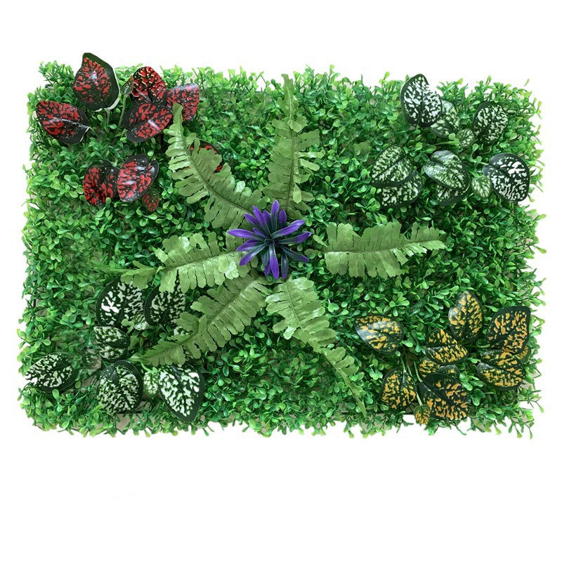 Boj artificial con resistencia a los rayos UV de 24" x 16" 12 piezas para jardín, balcón y terraza - Verde 1