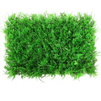 Boj artificial con resistencia a los rayos UV de 24" x 16" 12 piezas para jardín, balcón y terraza - Verde 5