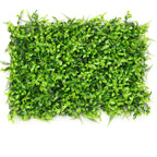 Boj artificial con resistencia a los rayos UV de 24" x 16" 12 piezas para jardín, balcón y terraza - Verde 3