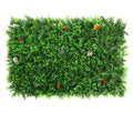 Boj artificial con resistencia a los rayos UV de 24" x 16" 12 piezas para jardín, balcón y terraza - Verde 2