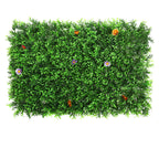 Boj artificial con resistencia a los rayos UV de 24" x 16" 12 piezas para jardín, balcón y terraza - Verde 2
