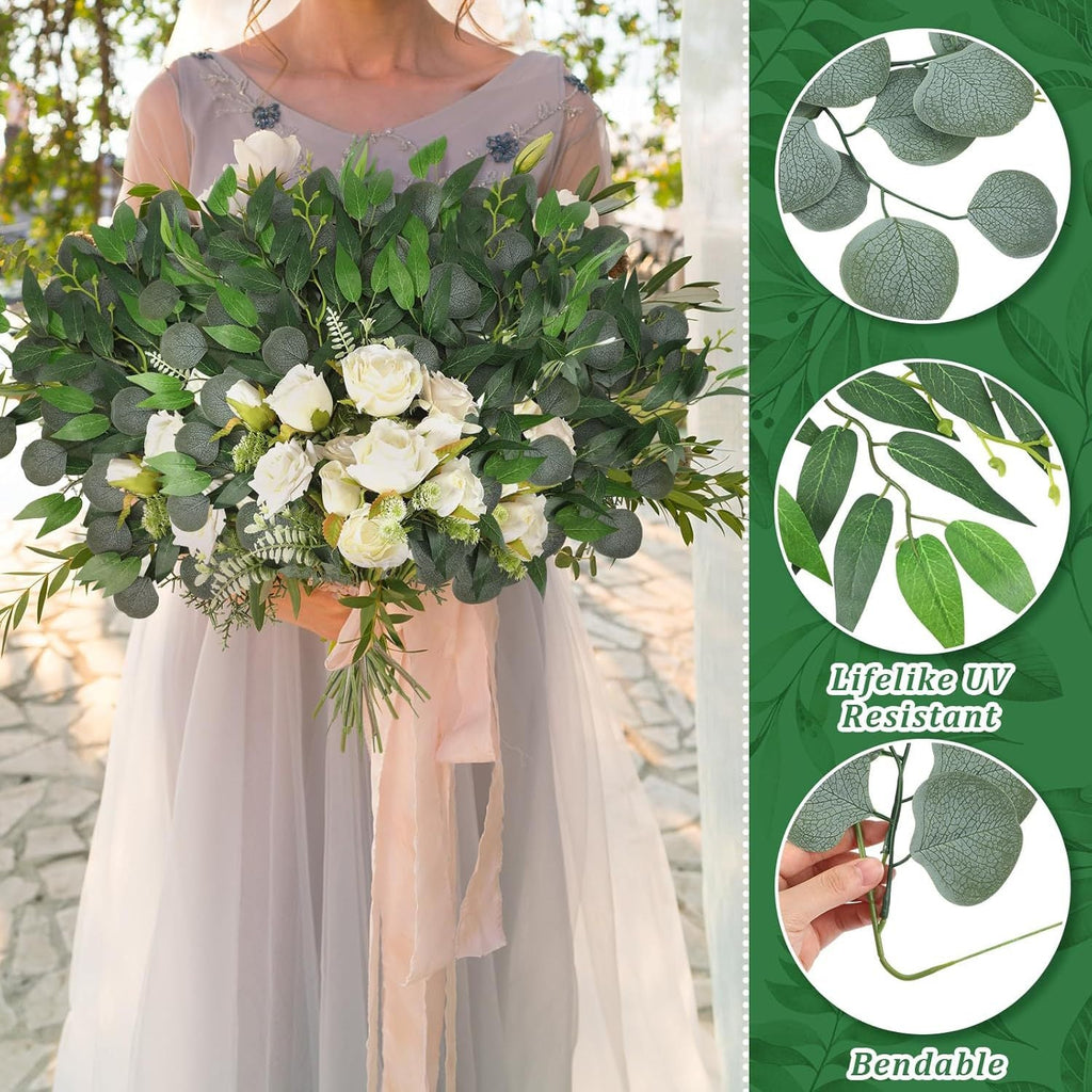 Eucalipto artificial de 26" x 15" para bodas y eventos