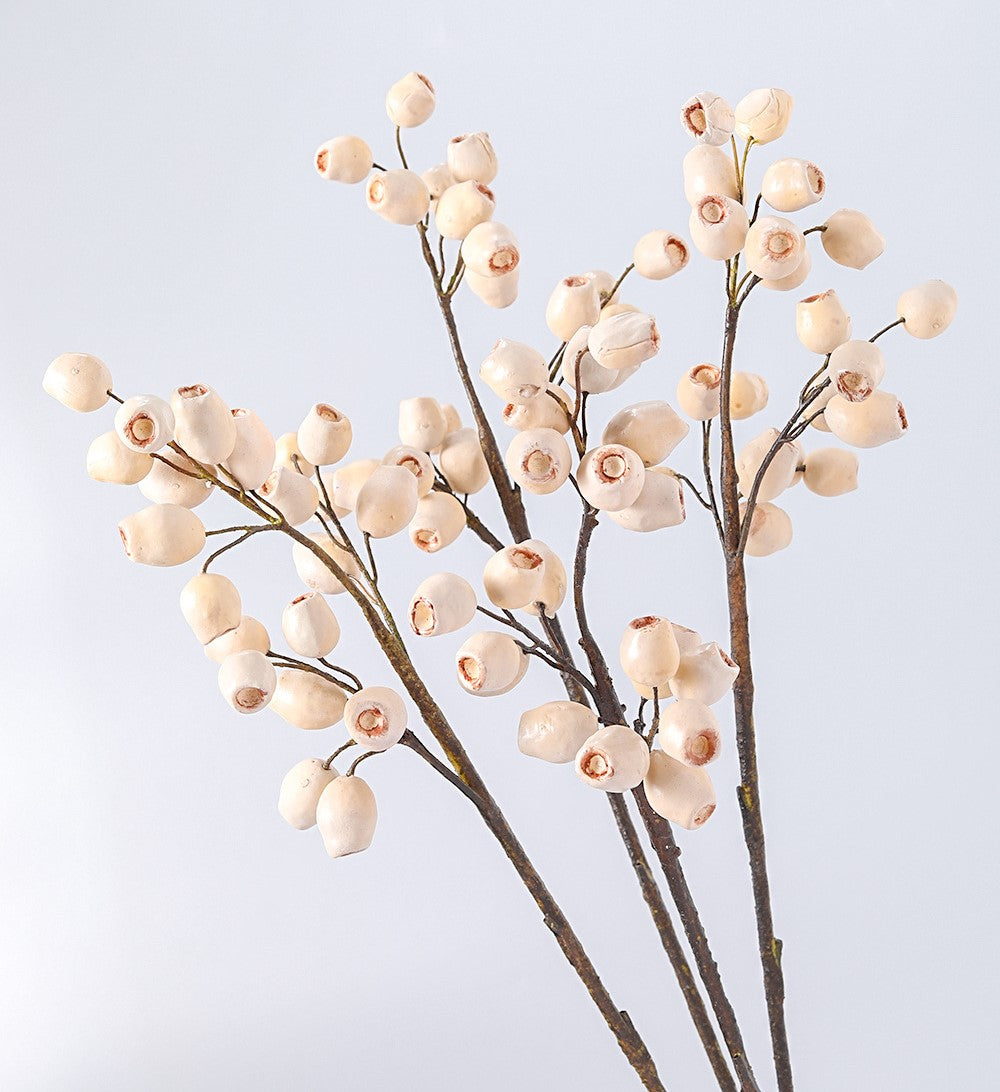 Eucalipto artificial de 22" para bodas y eventos - Marrón