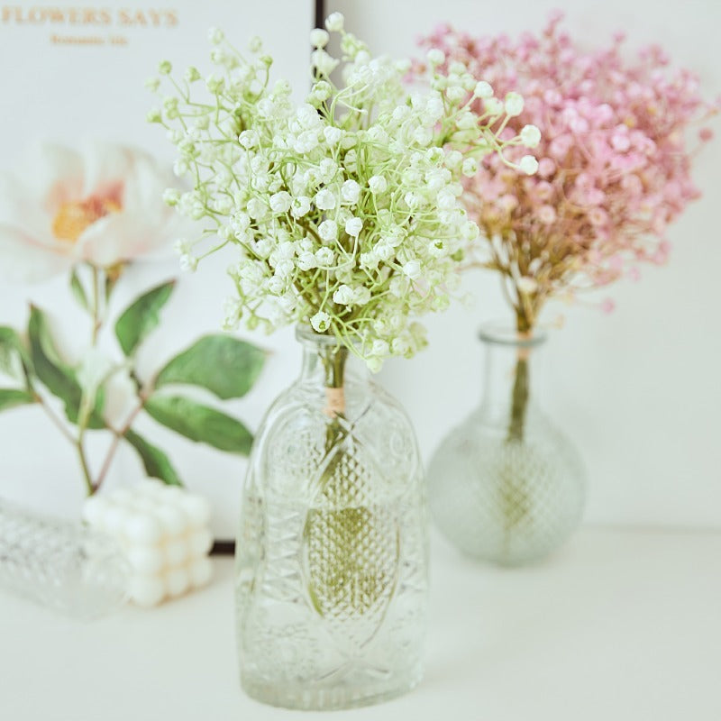Paniculata artificial de 12" x 10" 6 piezas para bodas y eventos - Rosa