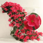 Flores artificiales con resistencia a los rayos UV de 35" x 20" 2 piezas para jardín, balcón y terraza