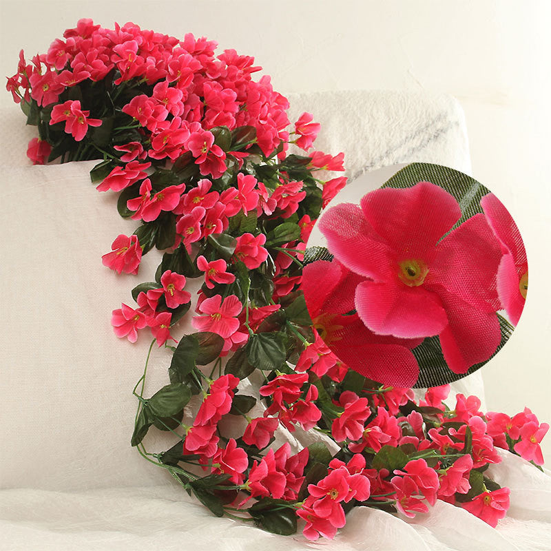 Flores artificiales con resistencia a los rayos UV de 35" x 20" 2 piezas para jardín, balcón y terraza