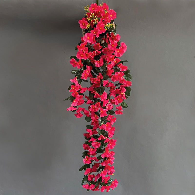 Campanillas artificiales con resistencia a los rayos UV de 33" 2 piezas para jardín, balcón y terraza