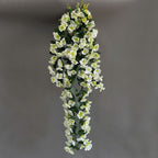 Campanillas artificiales con resistencia a los rayos UV de 33" 2 piezas para jardín, balcón y terraza - Light morado