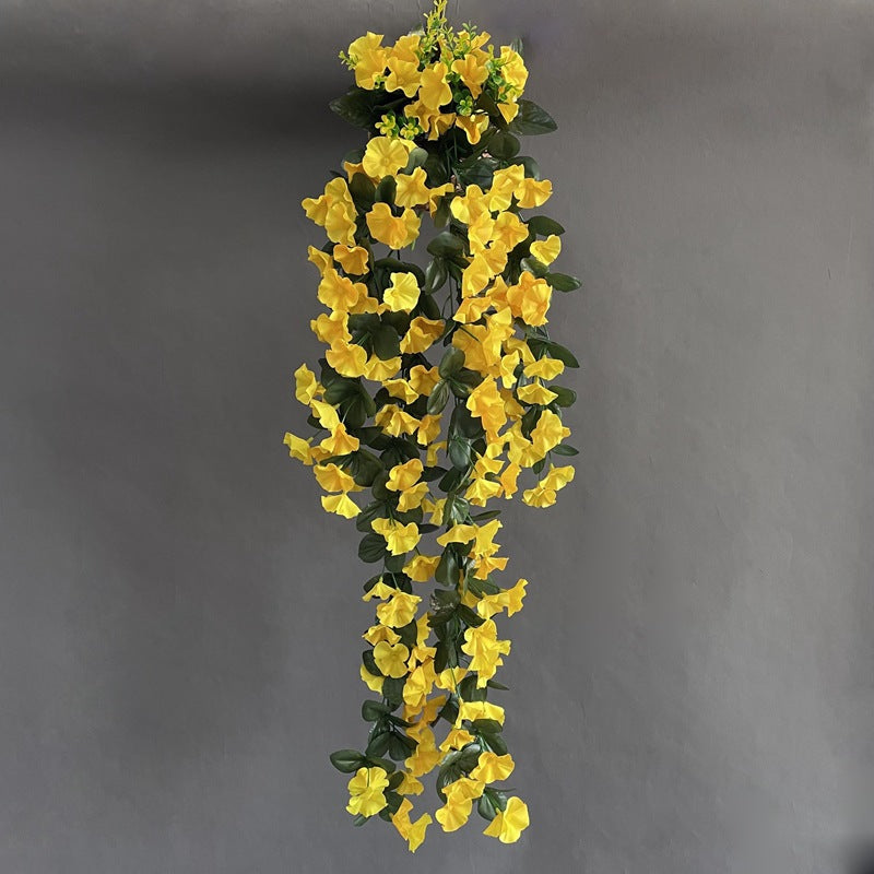Campanillas artificiales con resistencia a los rayos UV de 33" 2 piezas para jardín, balcón y terraza - Violeta