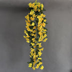 Campanillas artificiales con resistencia a los rayos UV de 33" 2 piezas para jardín, balcón y terraza - Violeta