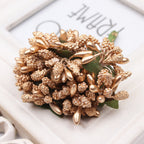 Bayas artificiales de 4" x 8" 12 piezas para bodas y eventos - Plateado