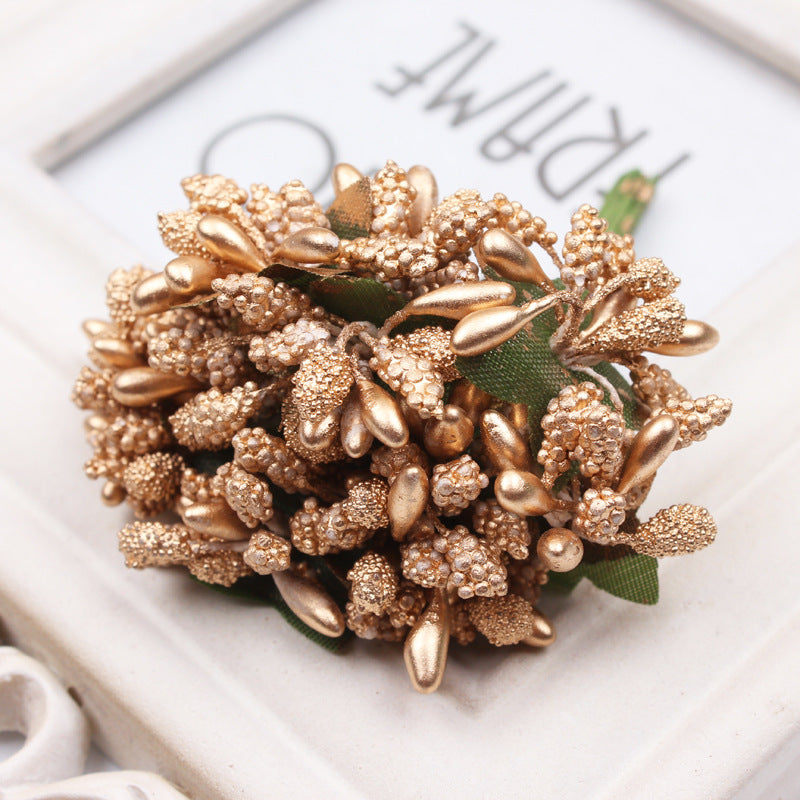 Bayas artificiales de 4" x 8" 12 piezas para bodas y eventos - Plateado