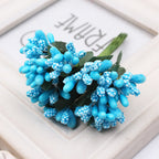 Bayas artificiales de 4" x 8" 12 piezas para bodas y eventos - Azul claro