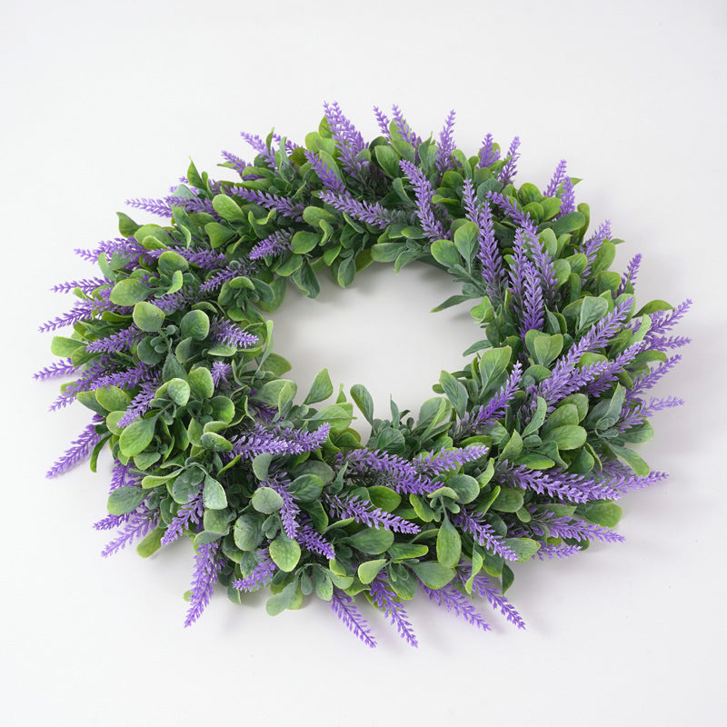 Lavanda artificial con resistencia a los rayos UV de 17" para jardín, balcón y terraza