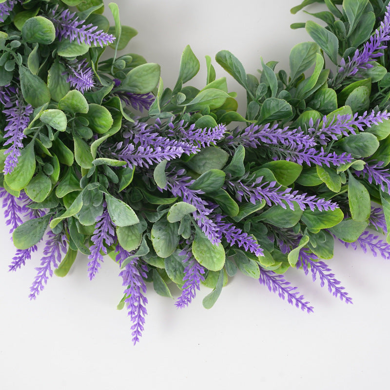 Lavanda artificial con resistencia a los rayos UV de 17" para jardín, balcón y terraza