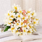 Lirios artificiales de 12" para arreglos florales y proyectos DIY - Morado