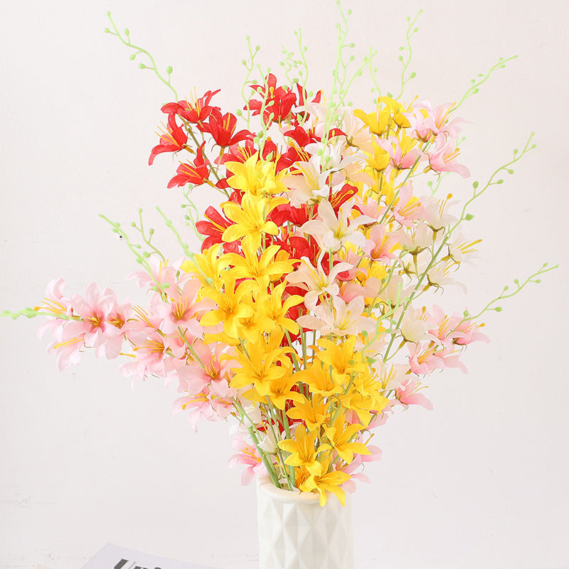 Lirios artificiales de 30" para bodas y eventos - Rosa