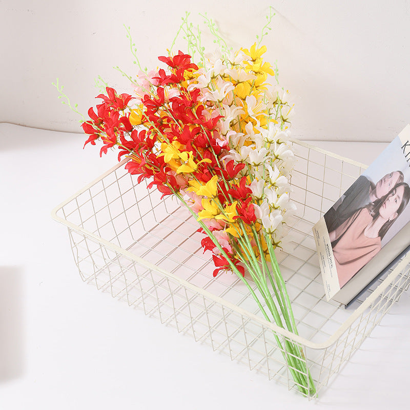 Lirios artificiales de 30" para bodas y eventos - Rojo