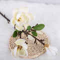 Magnolias artificiales con tacto real de 27" para bodas y eventos - Rosa