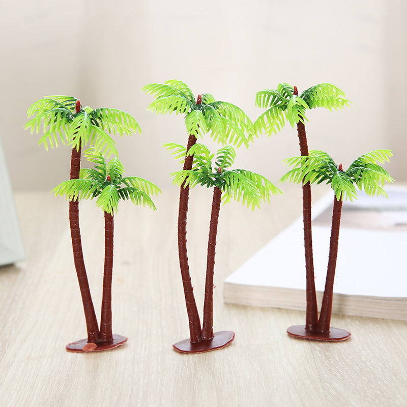 Hojas de palmera artificiales de 5" x 2" 10 piezas para decoración del hogar, eventos y escaparates