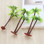 Hojas de palmera artificiales de 5" x 2" 10 piezas para decoración del hogar, eventos y escaparates