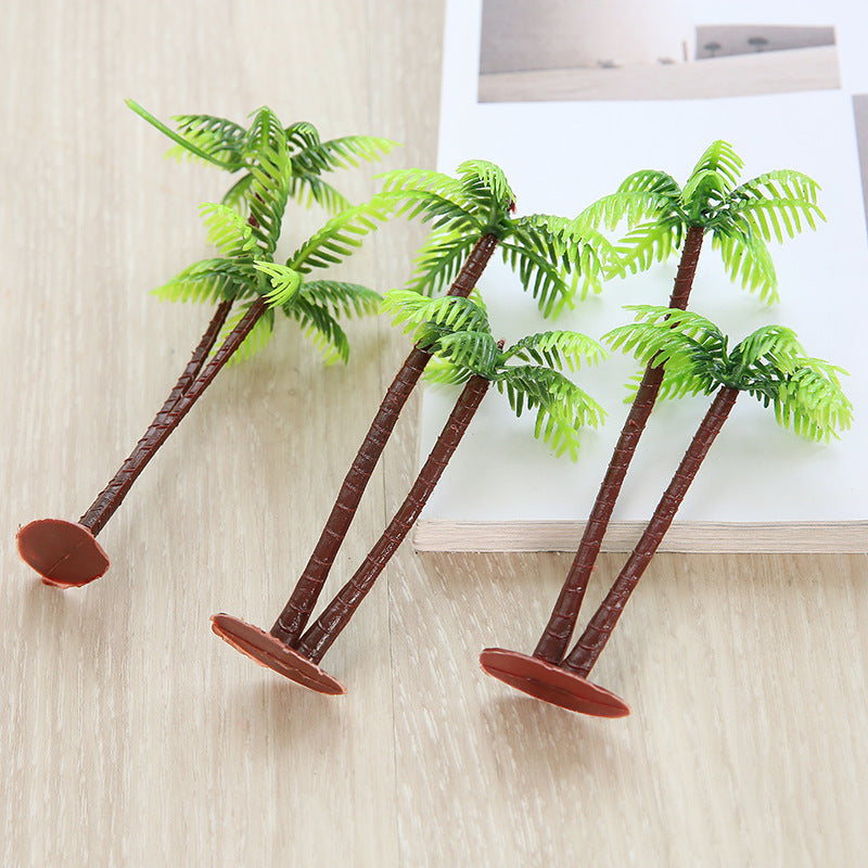 Hojas de palmera artificiales de 5" x 2" 10 piezas para decoración del hogar, eventos y escaparates