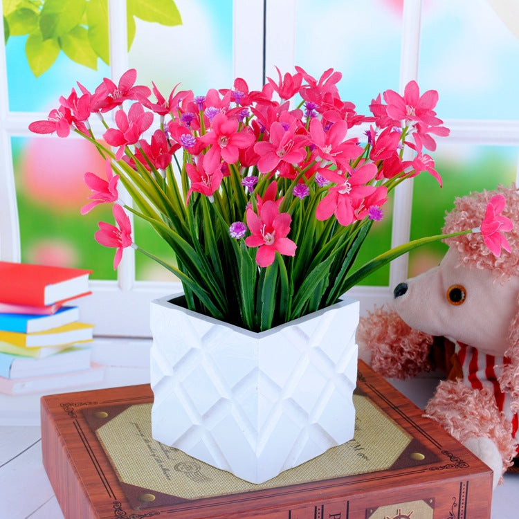 Orquídeas artificiales de 12" para bodas y eventos - Azul