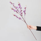 Orquídeas artificiales de 37" para bodas y eventos - Amarillo