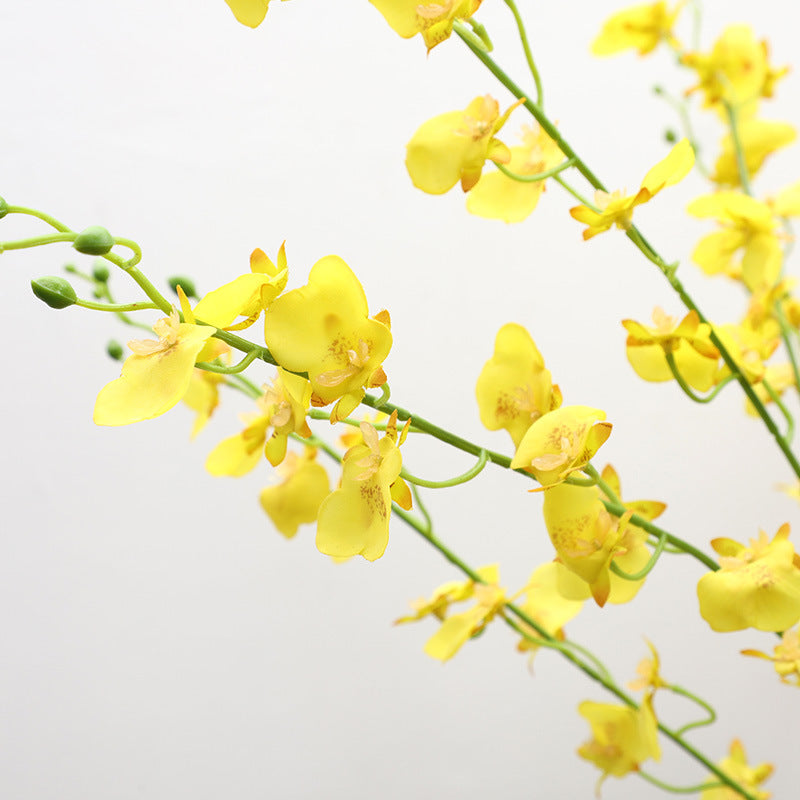 Orquídeas artificiales de 31" para bodas y eventos - Naranja