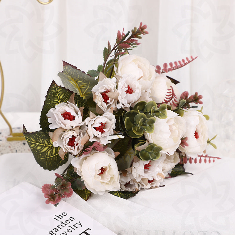 Peonías artificiales de 11" para arreglos florales y proyectos DIY