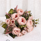 Peonías artificiales de 11" para arreglos florales y proyectos DIY