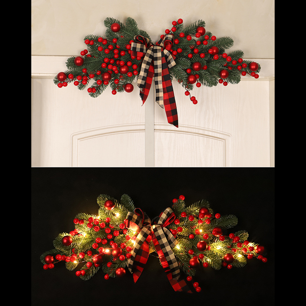 Ramas de pino artificiales de 11" x 27" para arreglos florales y proyectos DIY - Without led lights