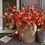 Tallos artificiales de 37" para bodas y eventos - Round naranja