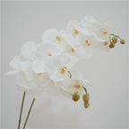 Orquídeas phalaenopsis artificiales con tacto real de 38" para bodas y eventos - Azul
