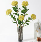 Rosas artificiales de 30" para bodas y eventos - Amarillo
