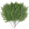 Ramas de pino artificiales de 14" x 7" 40 piezas para decoración del hogar - Sage verde