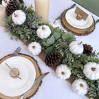 Calabazas artificiales de 3" x 3" 12 piezas para decoración de interiores