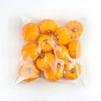 Calabazas artificiales de 3" x 3" 12 piezas para decoración de interiores