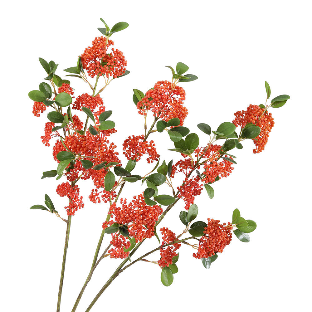 Bayas artificiales de 35" para jardín, balcón y terraza - Naranja