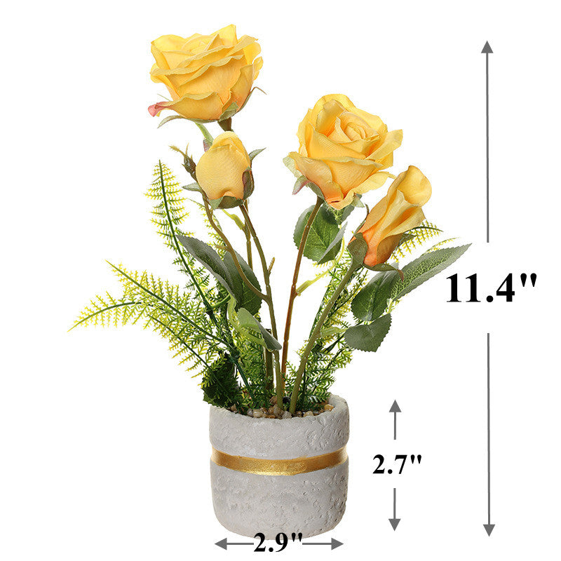 Rosas artificiales de 11" para decoración del hogar, eventos y escaparates